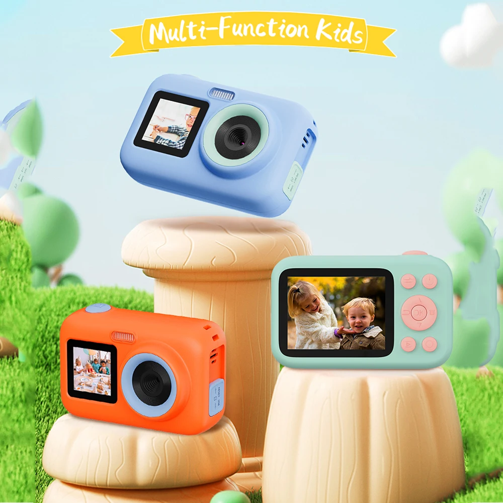 SJCAM FunCam+ Educational Toddler Toy Camera Kids Birthday Gift 1080P Dual Screen DIY Digital Photography DV