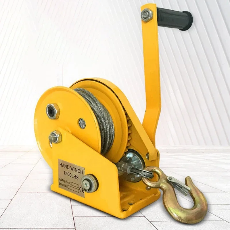 

Ручная самоблокирующаяся лебедка для тяжелых условий эксплуатации, стальной трос, подъемный инструмент, тяговая машина, ручное бытовое подъемное оборудование