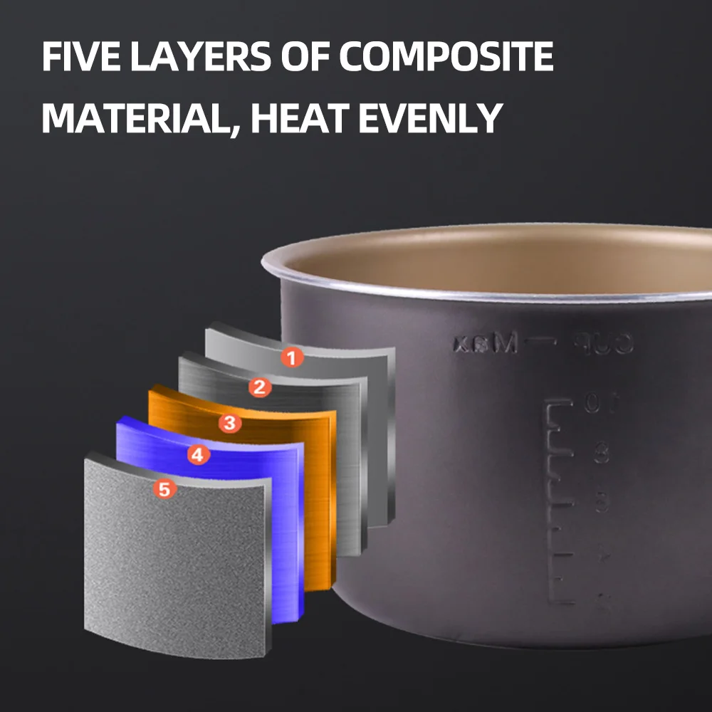 5L elektryczne urządzenie do gotowania ryżu domowe urządzenie wielofunkcyjne inteligentne szybkowar urządzenia kuchenne