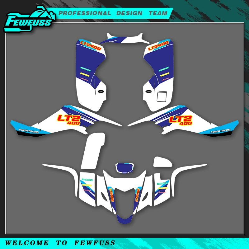 

Fewfuss For SUZUKI LTZ400 LTZ 400 2003 2004 2005 2006 2007 2008 Motorcycle Graphics Decals Sticker Background Name Number Custom