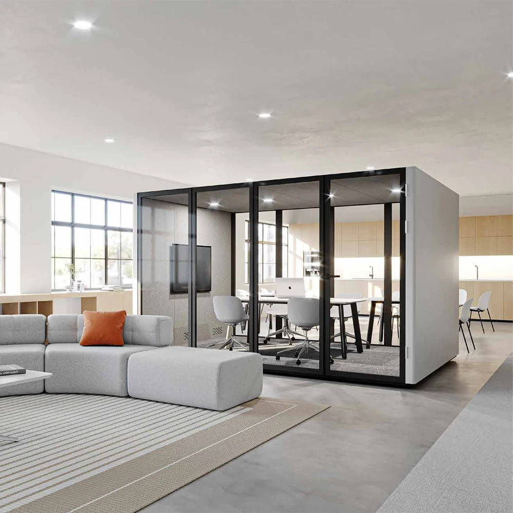 Schalldichte BoothFlexspace Neue multifunktionale schalldichte Büro-Telefonzelle, beweglicher Pod, akustischer Konferenz-Pod, Treffen, Silent O