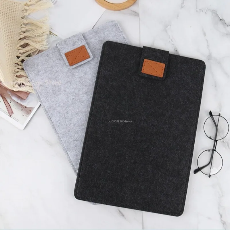 

Felt Sleeve Slim Tablet Case Cover Bag for MacBooks Air Pro 11 13 15 Inch Solid Color Tablet Storage Bag