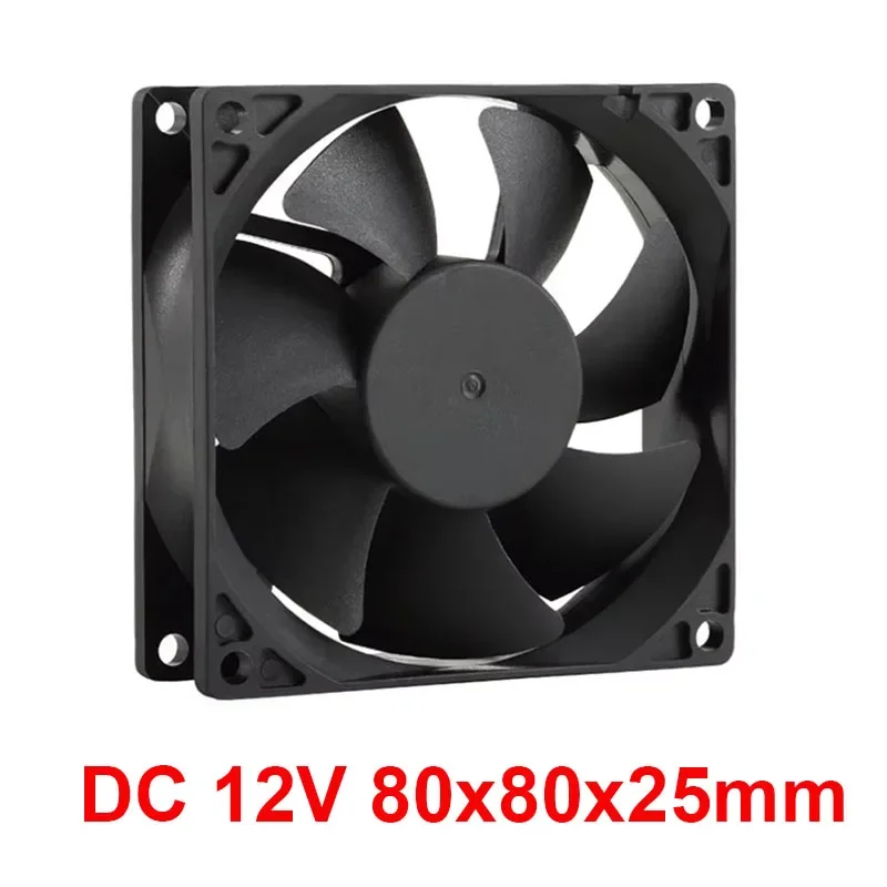 LDPCSJ 8025 3Pin 8cm Cooling Fan PC Computer Case DC 12V Molex 4PIN Mute 8025 With 80*80*25mm