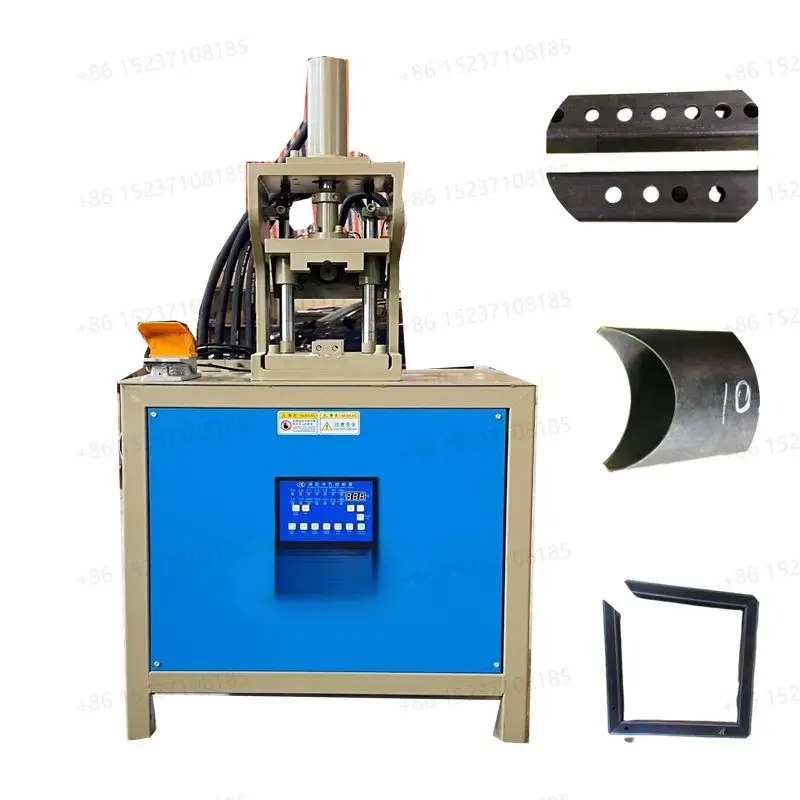 

Good Price 45 Degree Angle Cutter Hydraulic Square Hole Puncher Steel Pipe Punching Machine For Sell