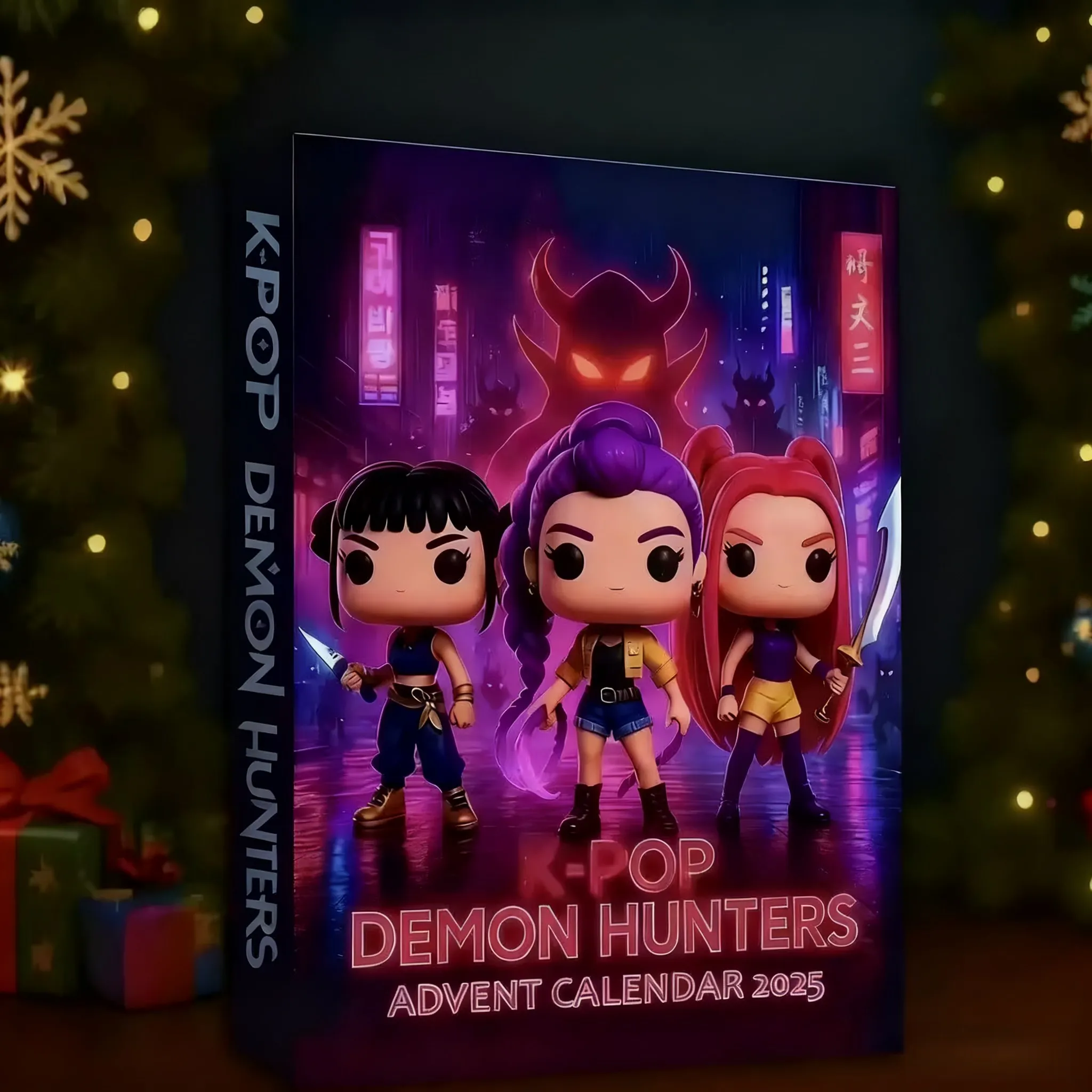 عيد الميلاد Kpop شيطان الصيادين تقويم القدوم العد التنازلي التقويمات نموذج دمية جمع مكتب الديكور الأطفال هدايا عيد الميلاد #2