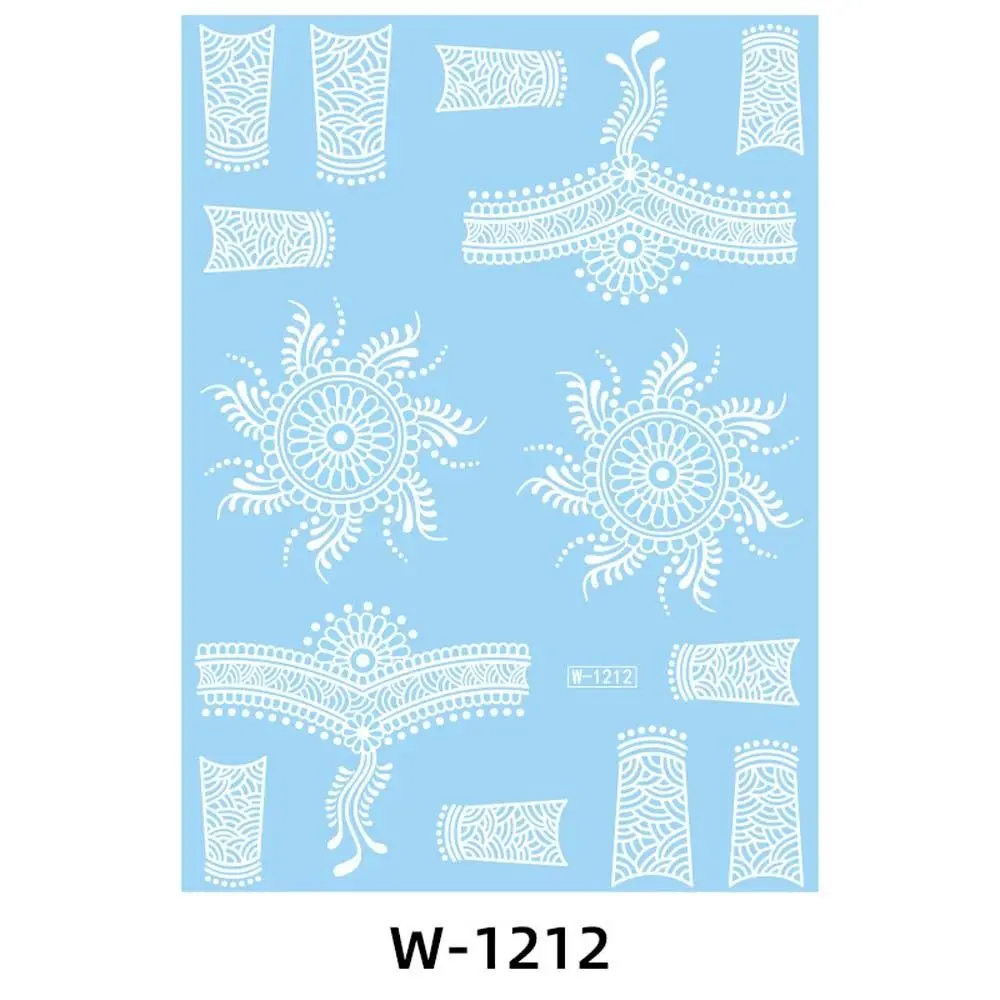 

Art Feather Beauty Tool White Lace Brownish Red Flower Fake Tattoos Temporary Tattoos Lace Fake Tattoos Henna Tattoo Stickers