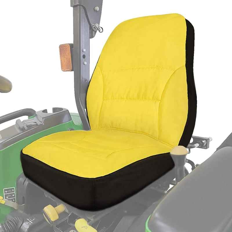 LP95233 Yellow Seat Cover For John Deere 3E Series,3R Series,4M Series,1023E Tractor ,Comfortable, Waterproof