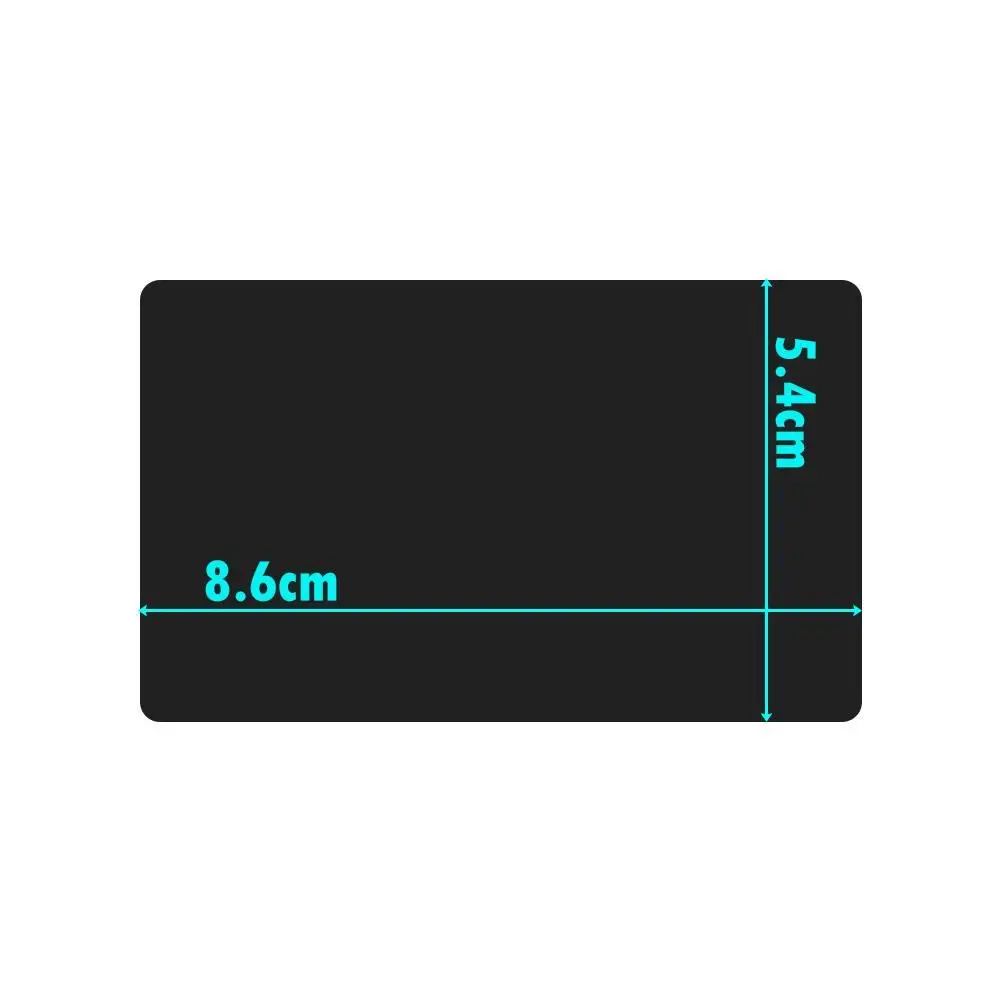 50 Pcs/Set Art Craft Laser Engraving Smooth Aluminum Name Cards Metal Carte Blank Business Card