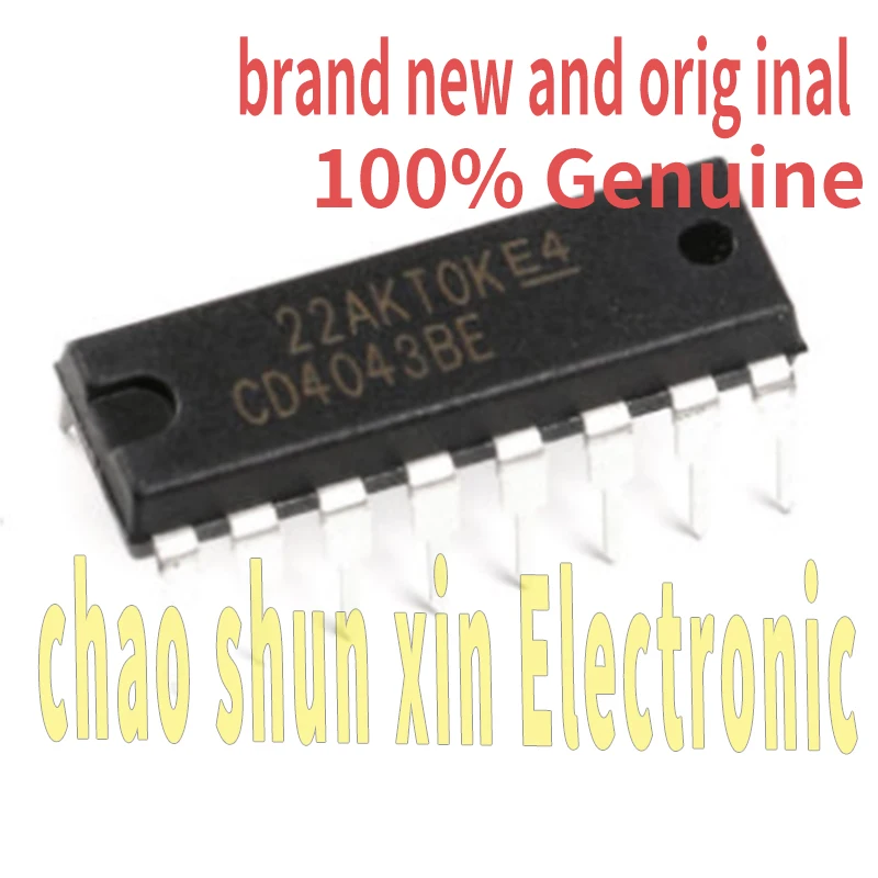 

10 Cd4043Be Brand New Genuine Package Dip-16 Logical Circuit - Cmos Four and Non-Door Chip