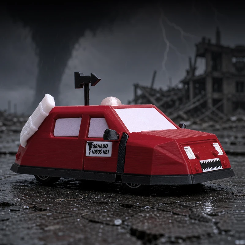SRV Dominator 1 Automodell Storm Chaser Tornado Research Replika mit Luftkanone & Gummireifen, statisches Sammlermodell für Hobby-Fans – Detail 11