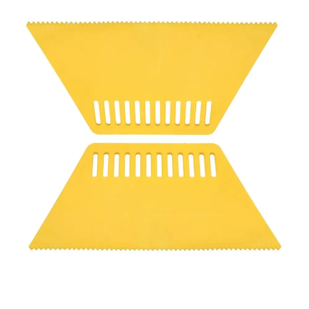 2 قطعة قبضة مريحة خلفية تنعيم مكشطة جهد صلابة عالية مكشطة بلاستيكية تكبير سمك كشط المعجون أداة