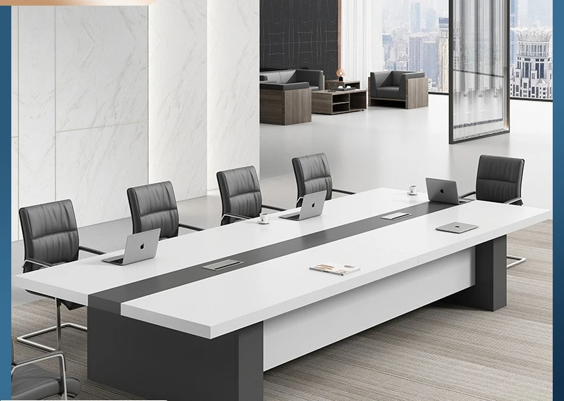 Conference table long table simple modern large training office negotiation and chair combination