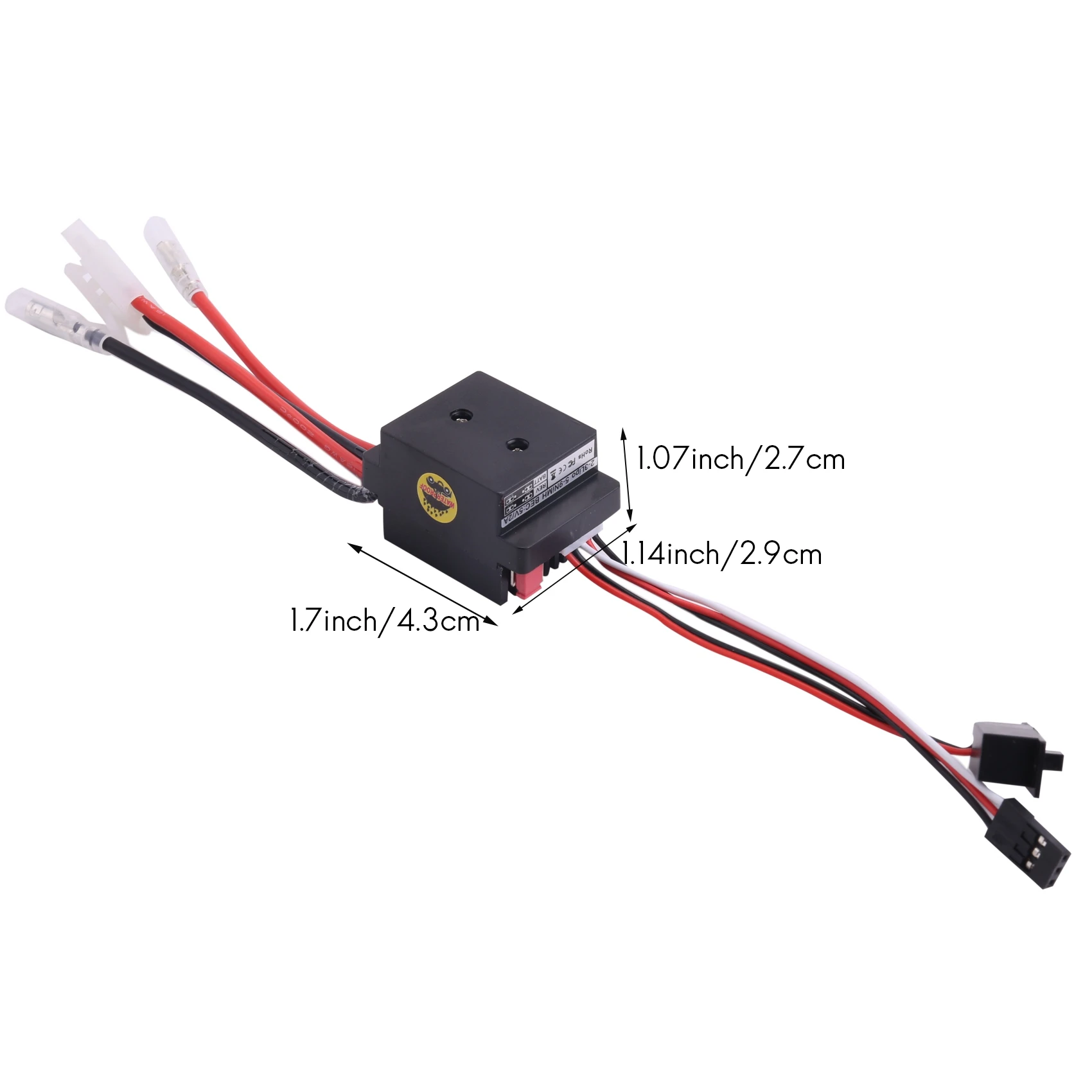 Controlador de velocidad ESC 320A 6-12V cepillado con 2A BEC para barco Rc U6L5