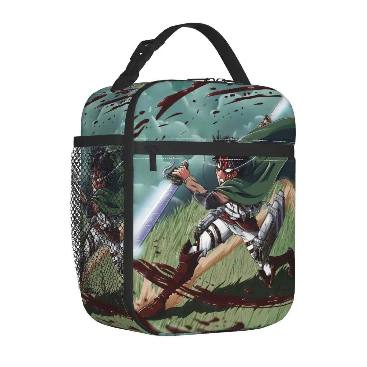AOT Mang Levi Ackerman Insulated Lunch Bags Leakproof Lunch Container Cooler Bag Lunch Box Tote College Travel Men Women