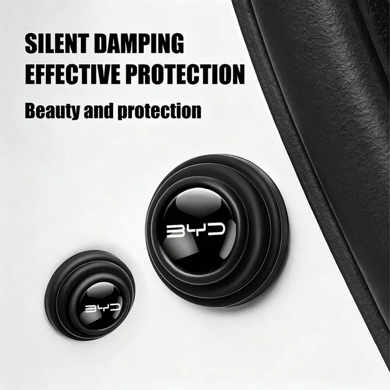 Silicone Car Door Shock Absorber Pads Anti-Collision Silent Cushion For BYD Dolphin Atto 3 Seal Song Qin Tang Yuan Auto Accessor