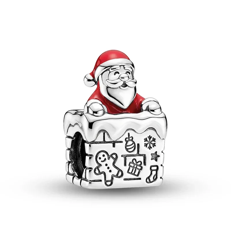 Heiß begehrte Bell Elf Schmetterlingsknoten-Weihnachtsserie Charms Perlen passend für Armbänder 925 Sterling Silber Weihnachtsgeschenk Feiner Schmuck – Detail 13