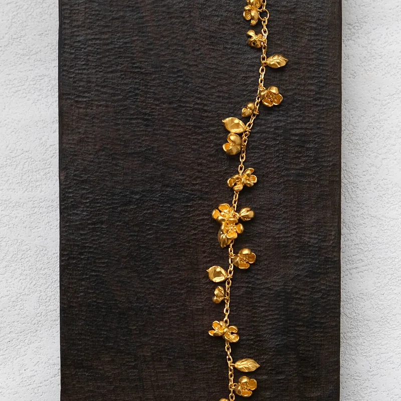 الكلاسيكية الإبداعية الجديدة على النمط الصيني الرجعية أوسمانثوس سوار للنساء اكسسوارات أزياء فريدة من نوعها زهرة أساور مجوهرات #4