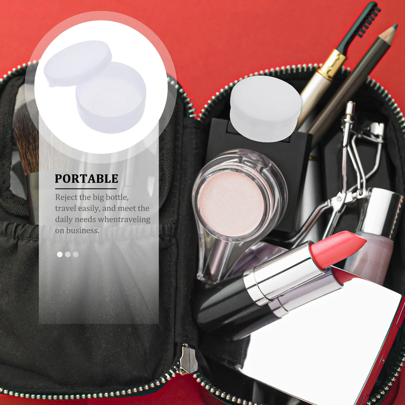 

30Pcs Containers Empty Small Round Travel Jars Refillable Lotion Cream Sample Boxes Face Cream Boxes Container