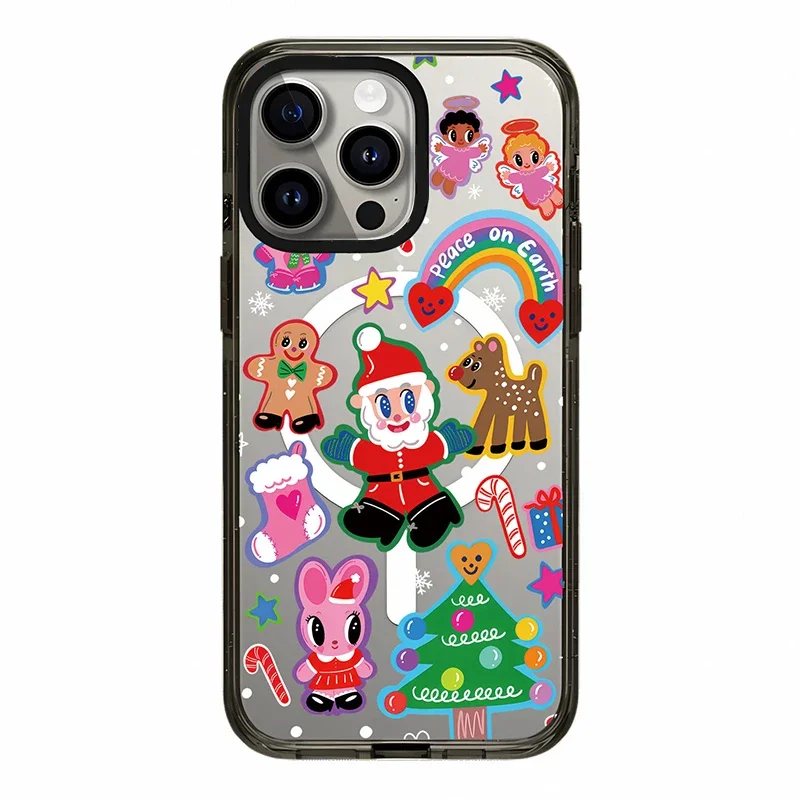 

Christmas Puppy 2.0 Acrylic Black Border Magnetic iPhone 12 13 15 14 16 Pro Max Protective Case, Fits iPhone 16 Pro Max