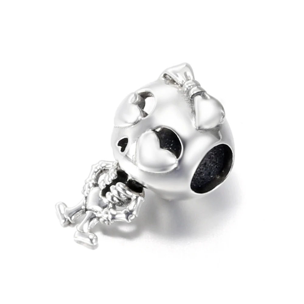 Стерлингового Серебра 925 пробы, бусина, сова, змея, слон, лошадь, солнце, лама, звезда, луна, подвеска, подходит для модного женского браслета, подарок, ювелирные изделия своими руками