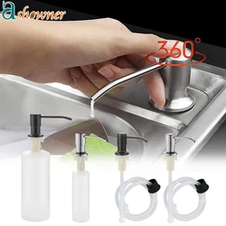 350/500ML Kitchen Liquid Soap Dispenser Pumps Kitchen Bathroom Soap Dispenser Sink Soap Bottle Kitchen Tool Bottle Accessories