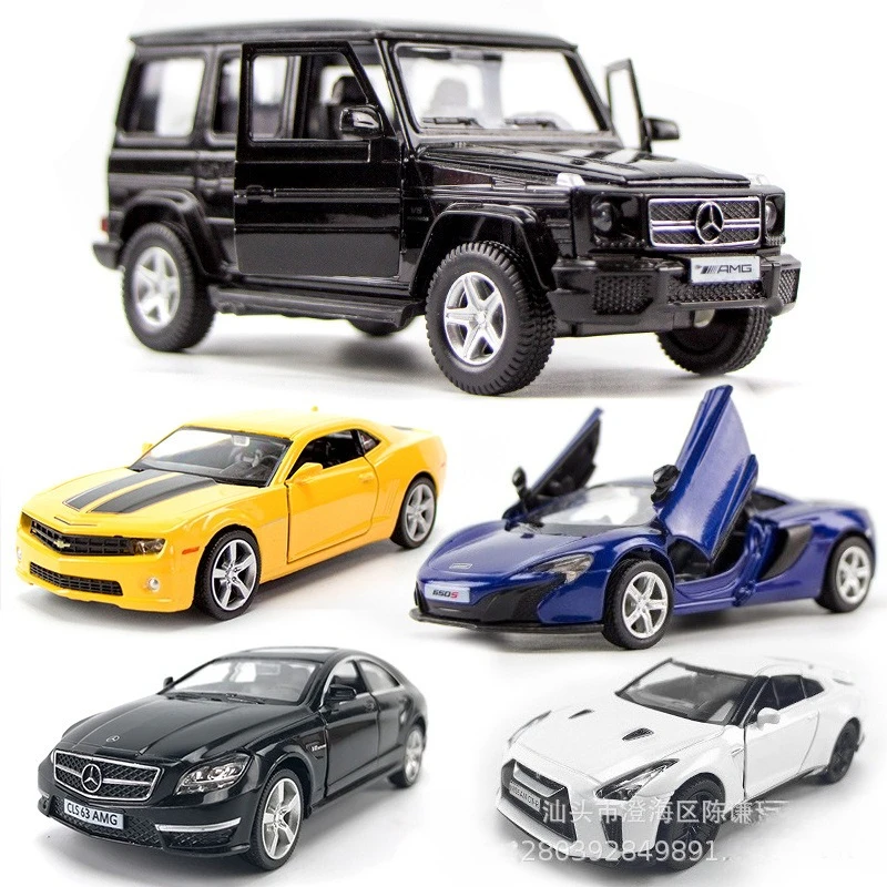 

1:36 G63 CLS63 650S GTR Camaro Beetle Bus T1 Car Model Metal Diecast Replica Miniature Art Vehicle Hobby Decoration Toy