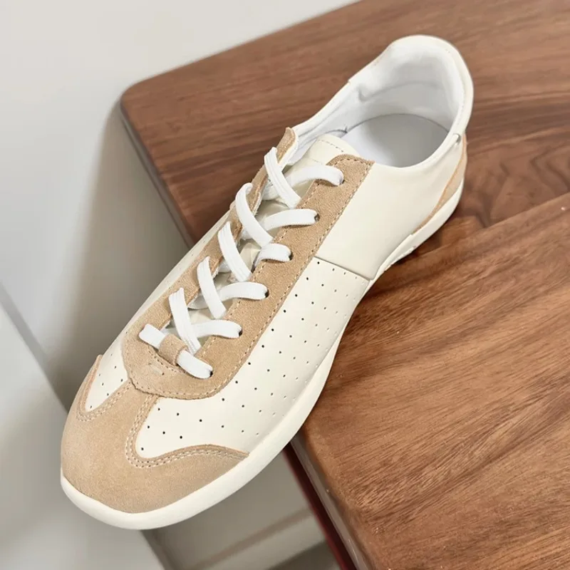 

Men's Training Shoes Cowhide Flat Bottom Casual Sports Shoes Male Breathable Oxfords Genuine Leather Outdoor Youth