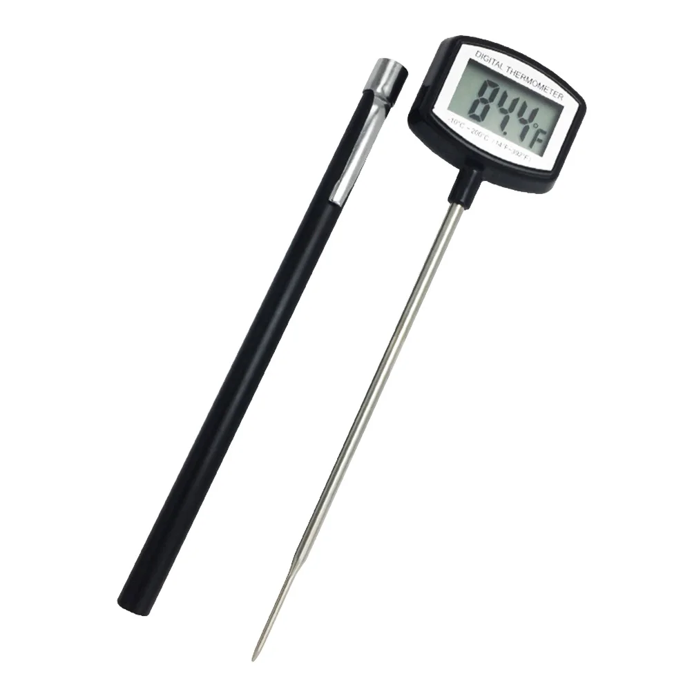 

Digital Thermometer Instant Read Meat Kitchen BBQ Grill Smoker Food Celsius Fahrenheit Beef Lamb Pork Chicken Fish Temperature