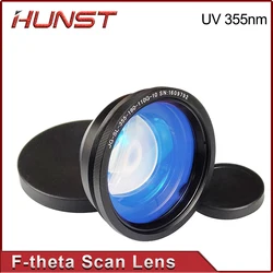 Hunst F-Theta 355nm Lente di scansione laser UV 70*70mm 110*110mm 175*175mm 200x200 300*300mm Specchio di campo per macchina per incisione laser UV