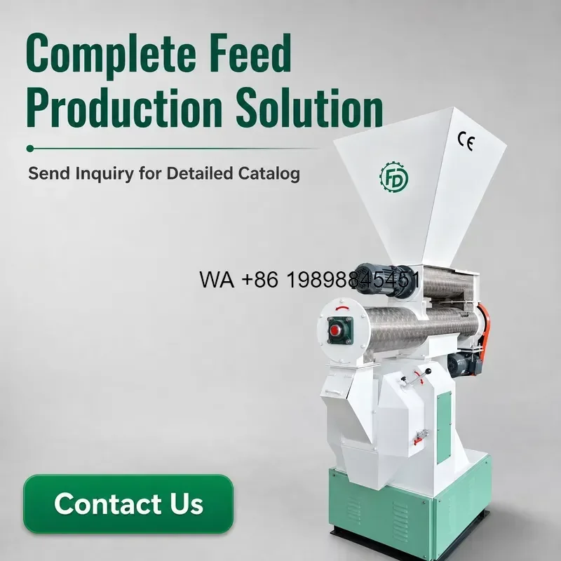 Wmwmnu CE Certified Small Scale Poultry Feed Pellet Portable Chicken Duck Feed Making Mill for Farm Factory Price