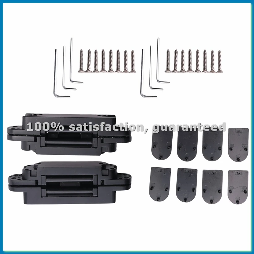 2Pcs 6 Inch Concealed Door Hinges Hinges Concealed Hinges 180 Degree Swing Hinge 3 Way Adjustable Butt Hinge A-AT35