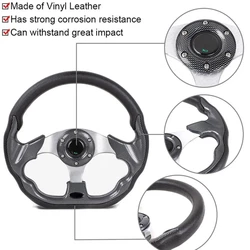 Universal  320mm 13 Inch Racing Steering Wheel Universal Carbon Fiber Sport Steering Wheel with Horn Control Button