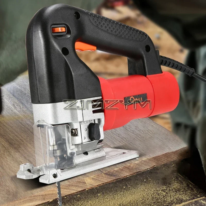 220V Electirc Jig Saw 3000RPM, w/ 10 Blades, 6 Variable Speed, Electric Power Cutter for Wood, Metal and Plastic Cutting