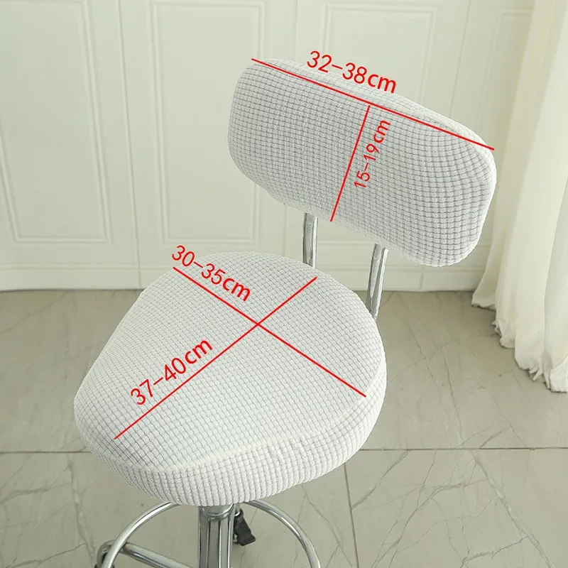 

Round Stool Covers Chair Seat Cover Detachable Washable Soft Protector All-inclusive Swivel Chair Case Hotel Dining Home Decor
