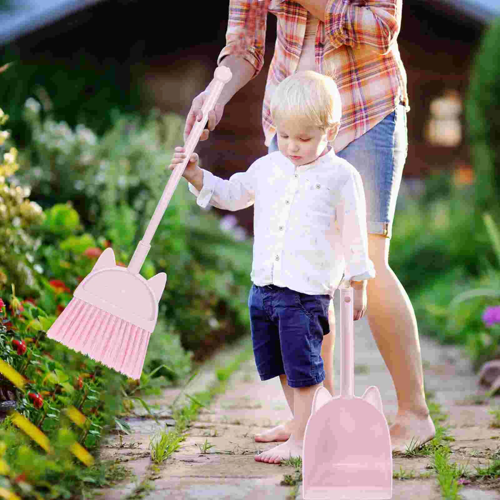 Ensemble d'outils de livres de maternelle pour enfants, balai pour enfants, jouet domestique en plastique