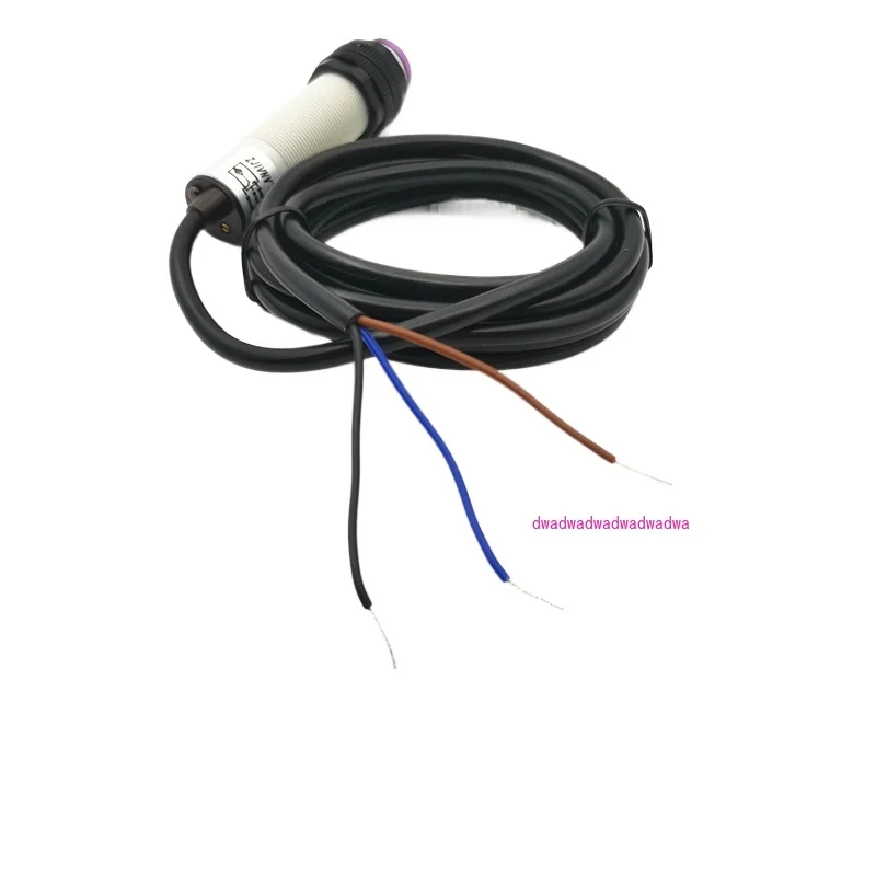 M18 diffuse type PNP NO DC10-30V  3 wires photoelectric sensor switch detect distance 30cm adjustable  normally open sensor