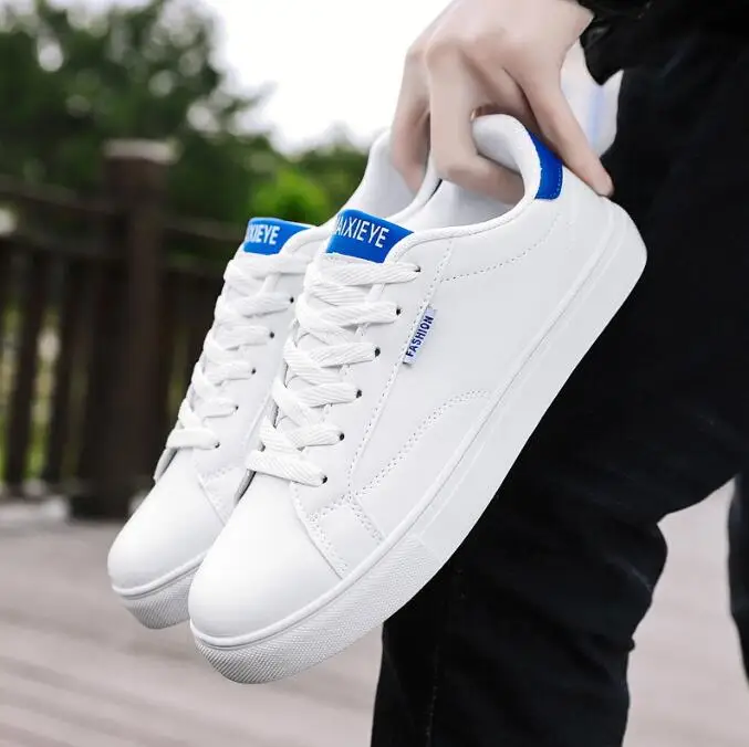 Men Vulcanized Sneakers Men Shoes Cheap Flat Comfortable Autumn Spring Fashion White Walking Shoes