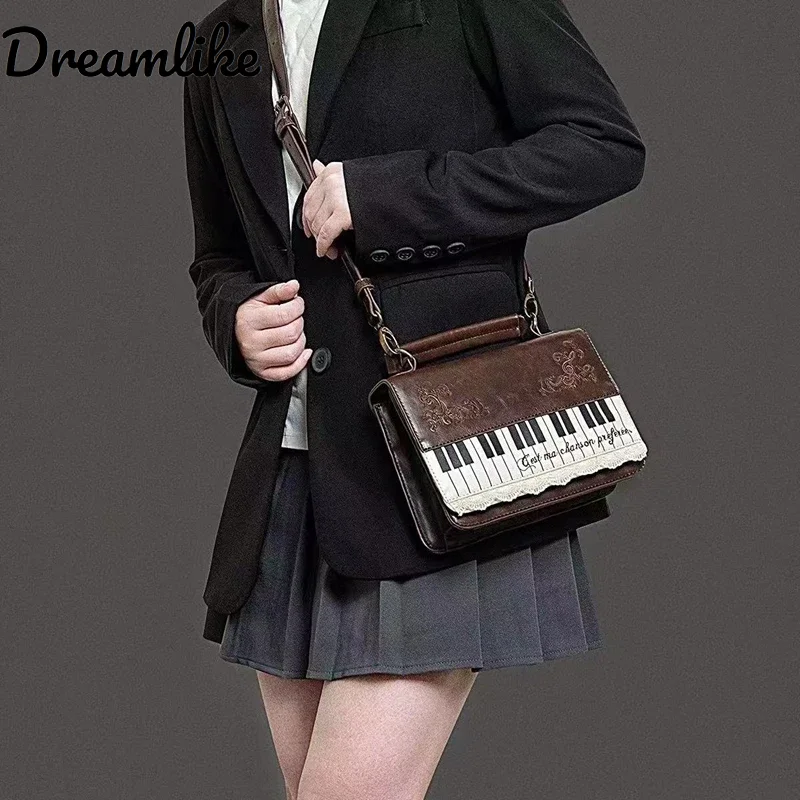 

Patchwork Contrast Color Harajuku Women's Handbags Vintage Y2K Aesthetic Shoulder Bag Streetwear All Match Trendy Crossbody Bag