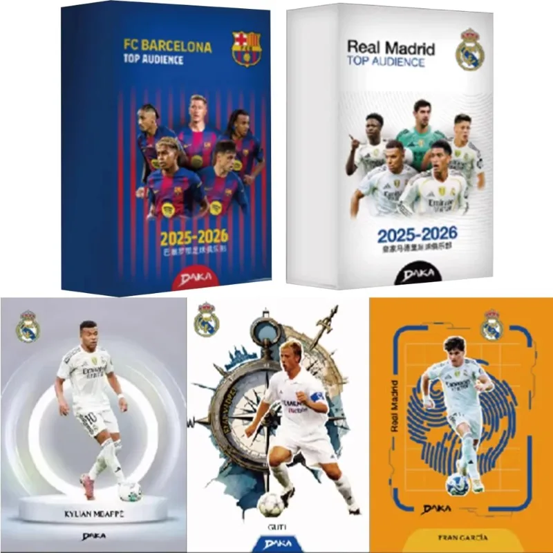 DAKA Real Madrid Barcelona Player Card 6 Packs Box