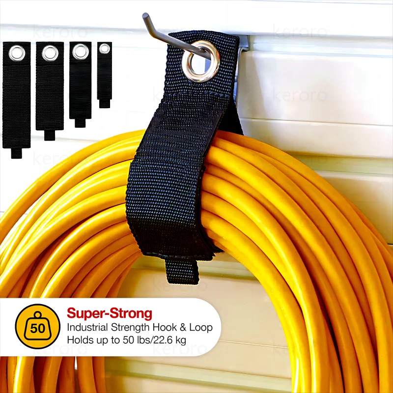 Extension Cord Holder for Garage Organization Cord Storage Work Van Cord Hooks Extension Cord Organizer Shed Heavy-Duty Storage