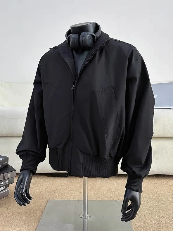 

Американский ретро воротник-стойка Flight Jaet, мужская весенне-осенняя ор, повседневная свободная бейсбольная молния из полиэфирного волокна