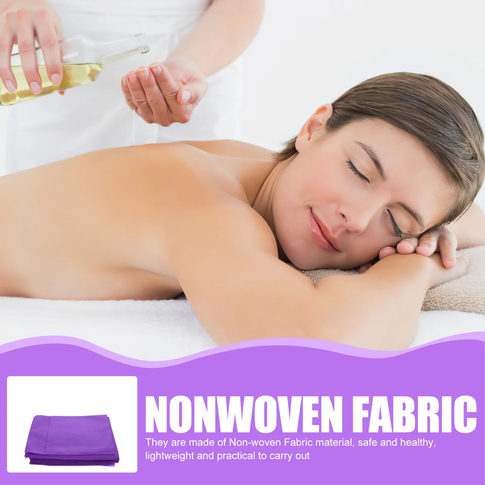 

10 шт. одноразовых нетканых простыней для массажного стола, дышащие чехлы для косметологических и спа-салонов, одноразовые