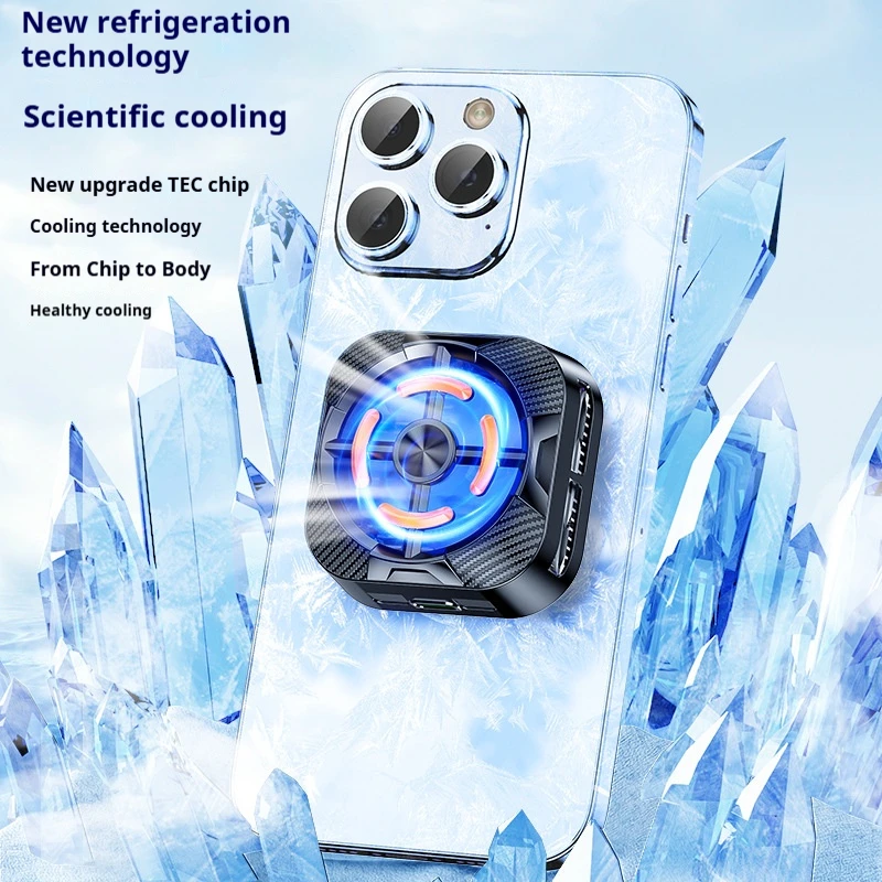 Magnetic Semiconductor Phone Cooler Clip-on Gaming Cooling Fan Mobile Phone Fast Heat Dissipation Radiator