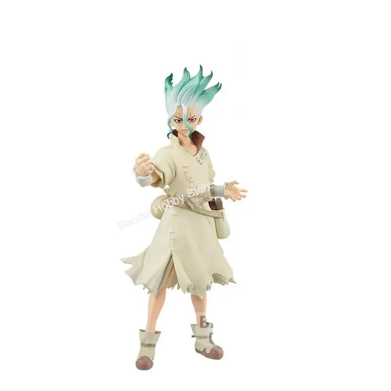 Original Banpresto Dr. Stone Figure Of Stone World Science 18cm Ishigami Senku Figure Hobbies Toys Collectibles Anime Figurine