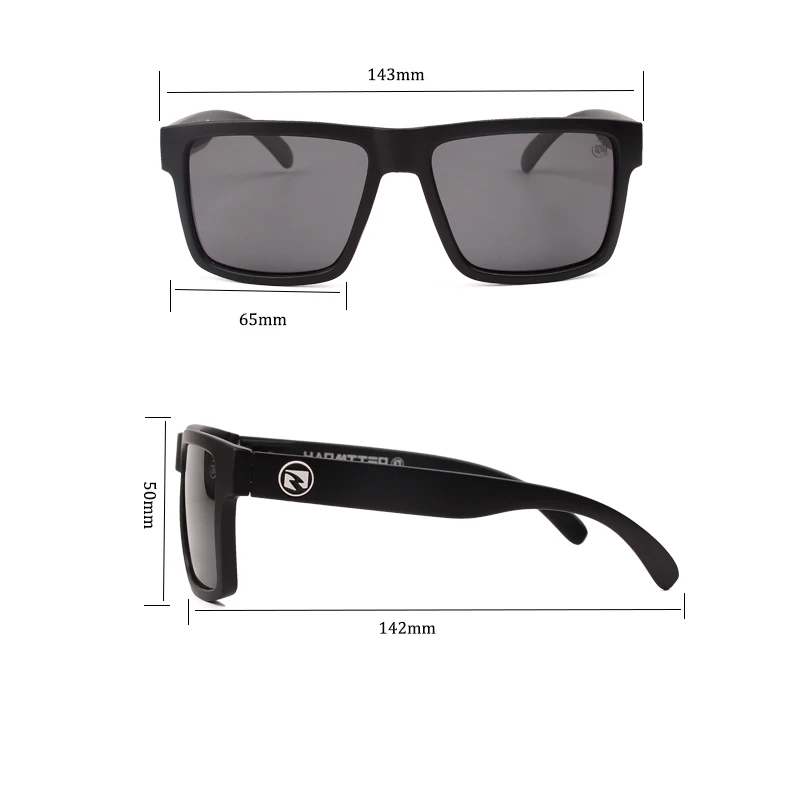 جديد جودة عالية فاخرة HARMTTER العلامة التجارية الاستقطاب النظارات الشمسية عدسة مربعة النساء الرجال نظارات شمسية UV400