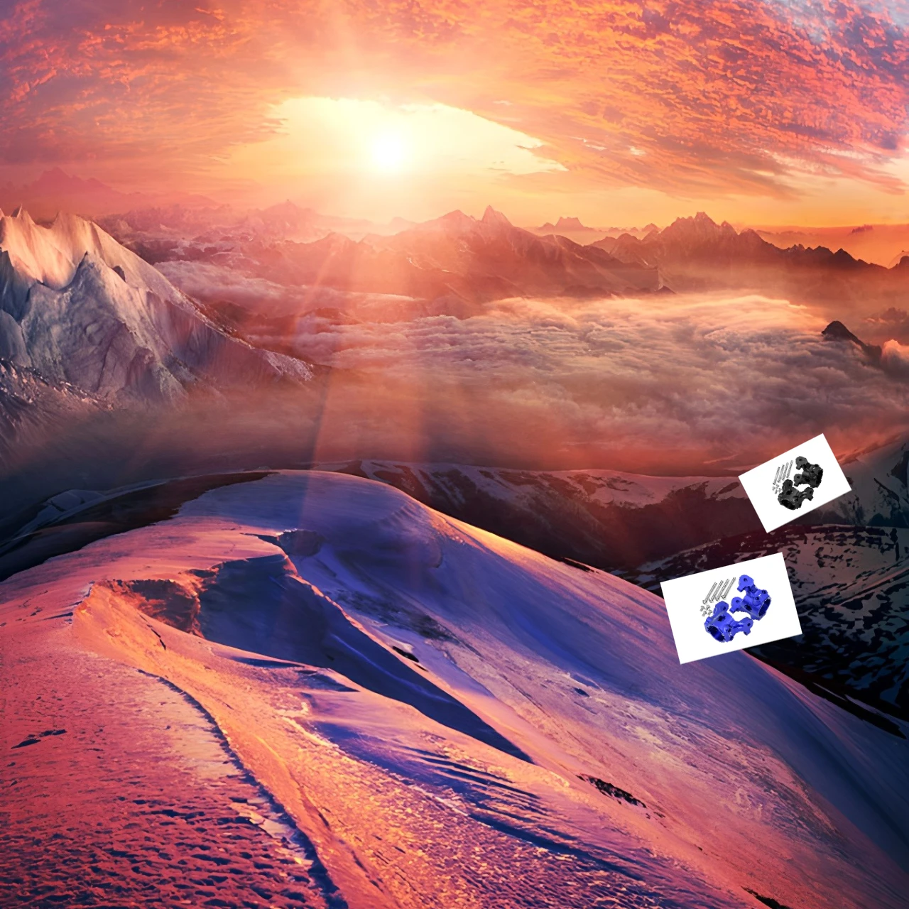 

GPM Alloy Front C-Hubs for AXIAL 1/10 RBX10 Ryft 4WD Rock Bouncer - Upgrade Part AXI232040