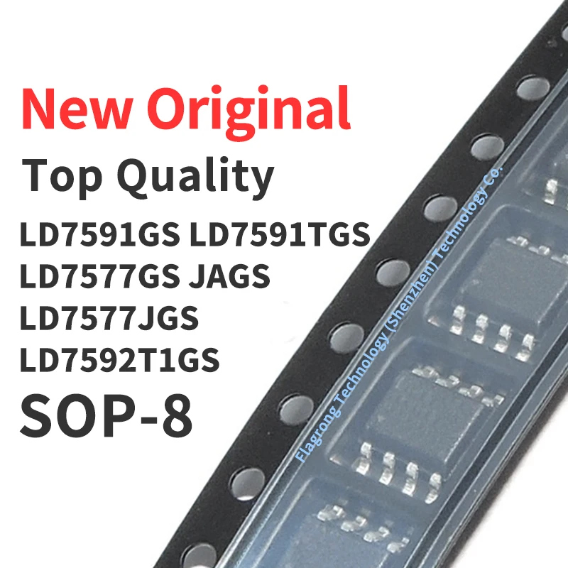 

10 Pieces LD7591GS LD7591TGS LD7577GS LD7577JAGS LD7577JGS LD7592T1GS SOP-8 Chip IC New Original