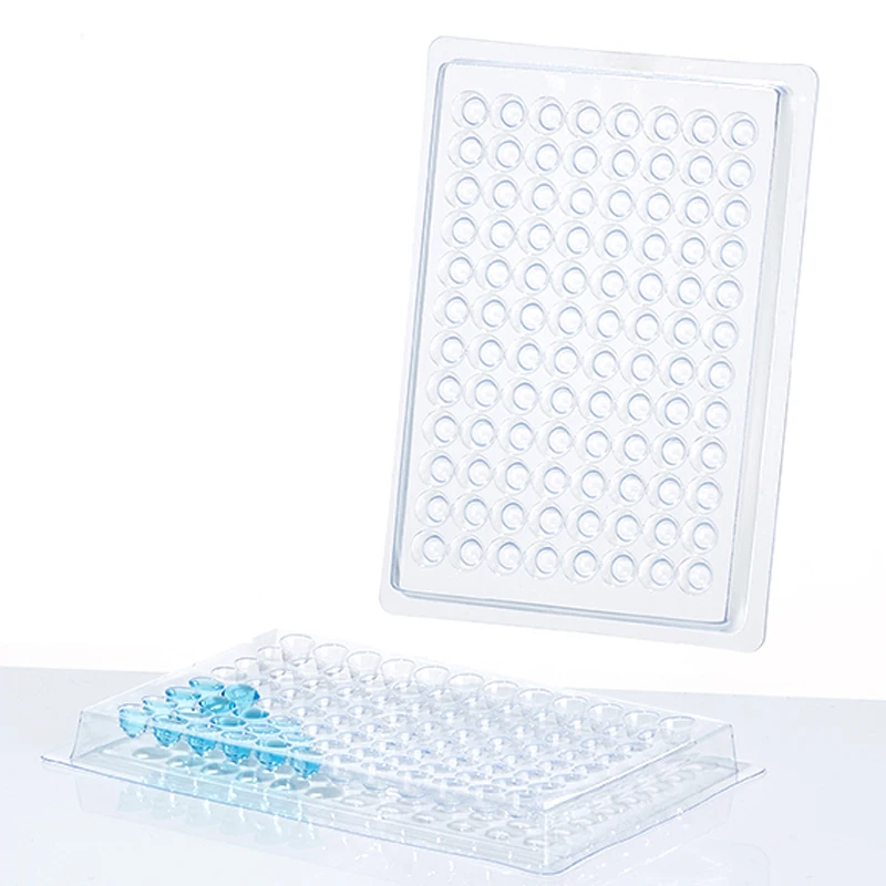 

10pcs disposable reaction plate plastic blood coagulation plate 96-hole sharp round bottom U-shaped V-bottom V 90 110