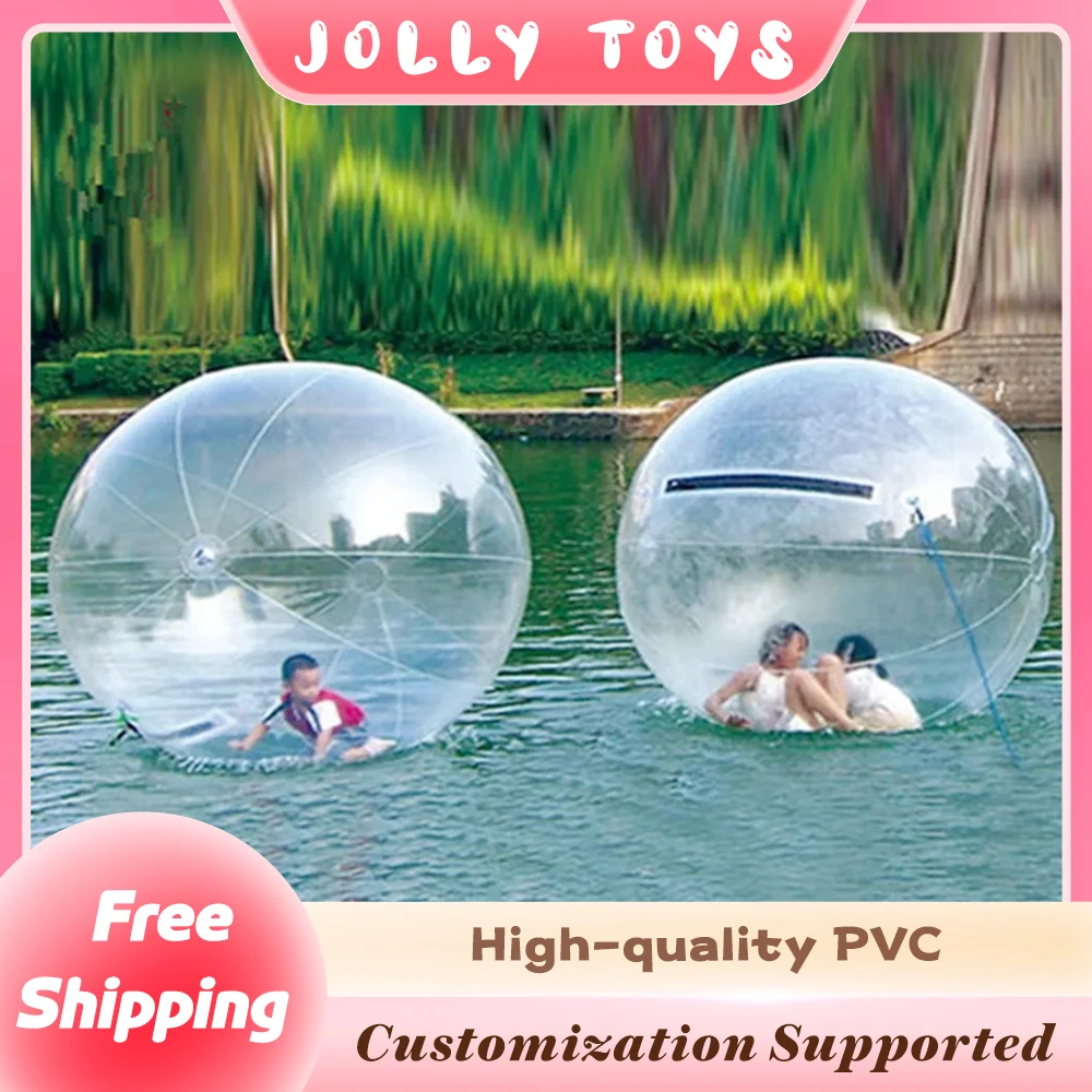 1.5m/2m High Quality Inflatable Water Walking Ball TPU Water Roller Balloon Zorb Ball Walk on Water Ball Amusement Park Pool Toy
