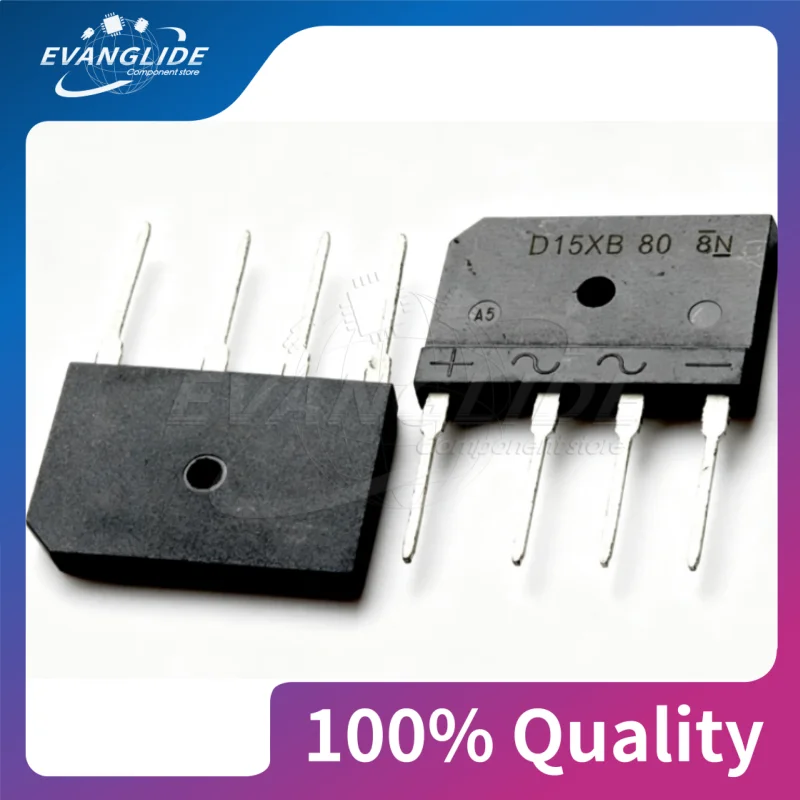 5 PCS/LOT D15XB80 Flat bridge rectifier bridge assembly for electromagnetic cookers